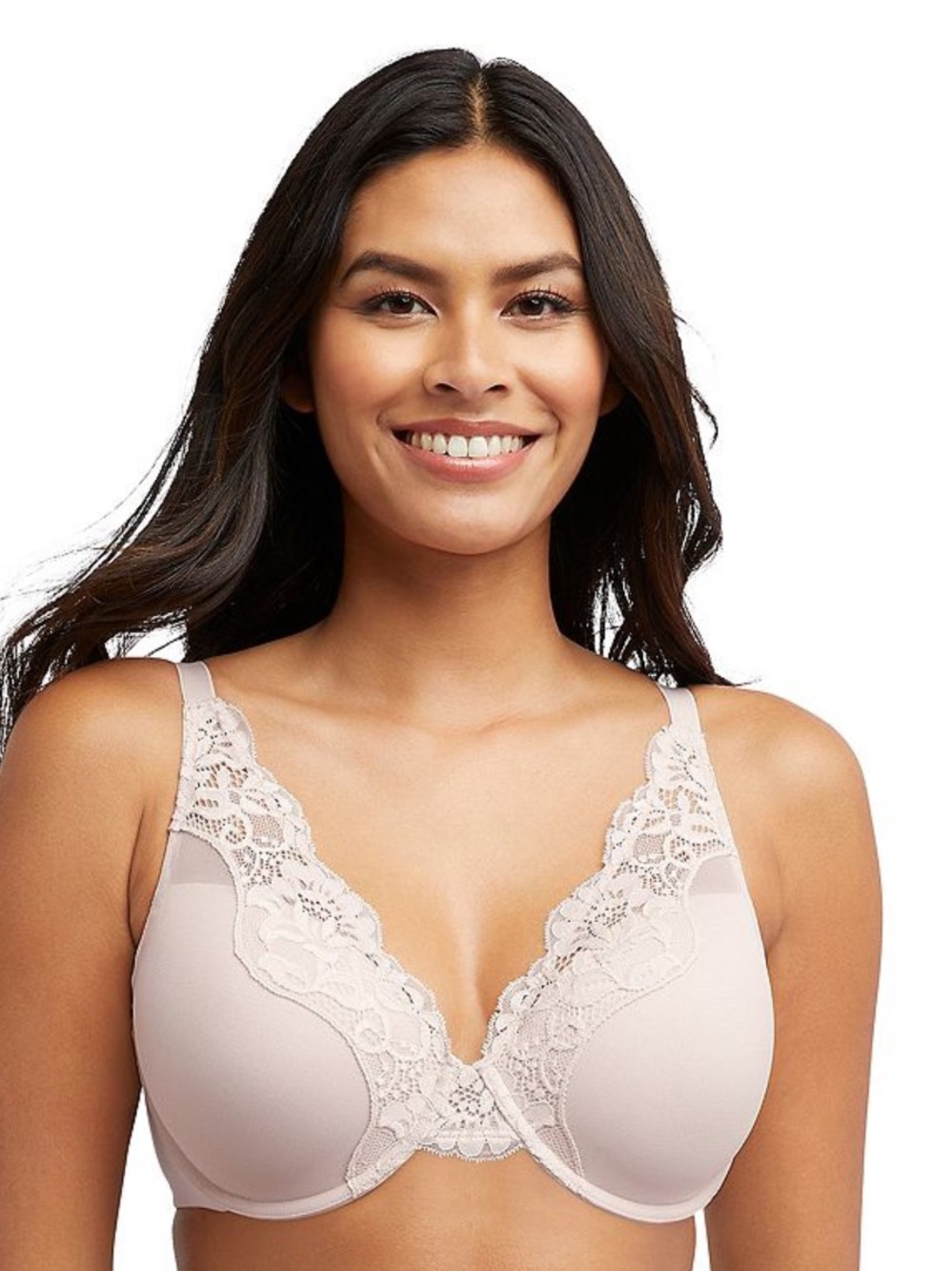 Bali One Smooth U Comfort Stretch Lace Size 40D Sandshell 0084